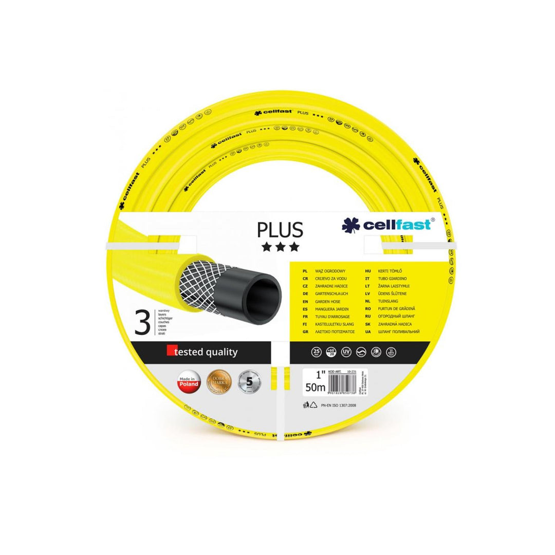 Cellfast Plus 1" 50m mangueira de jardim sem chumbo, cádmio e bário