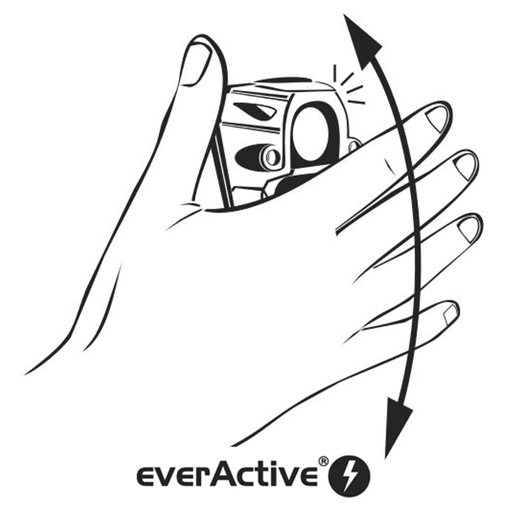 La calidad de linterna de diodo everActive Cobra HL-250