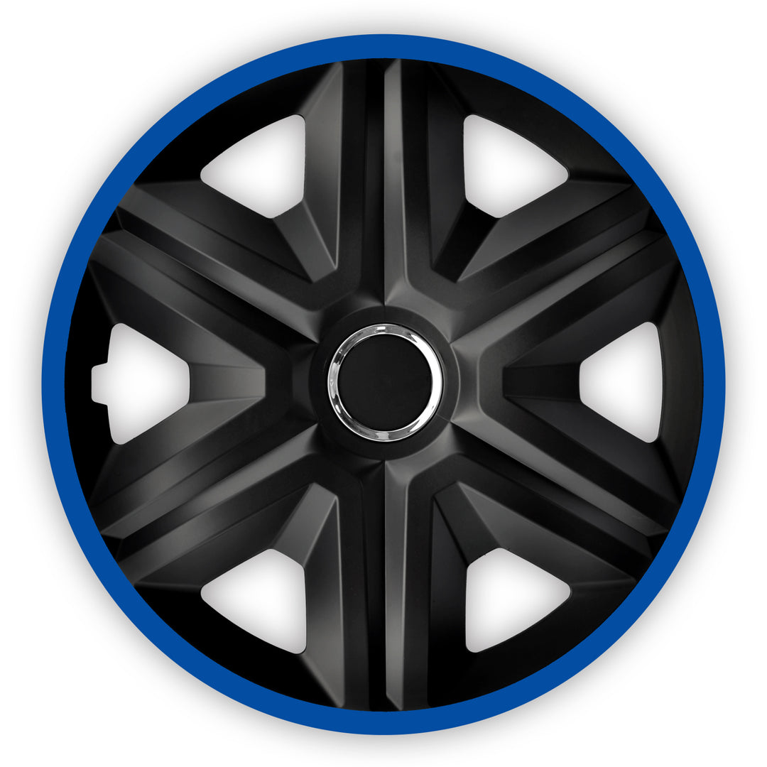 Calotas universais 15" NRM FAST LUX azul 4 peças