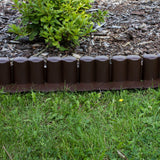Paliçada de jardim, borda decorativa I PAL6 3,02 m marrom