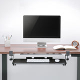 Suporte para teclado ajustável sob a prateleira de montagem em mesa MC-839