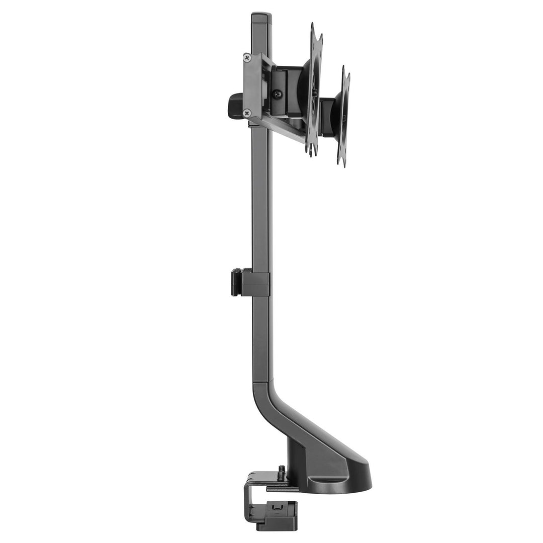 Maclean Brackets MC-854 Suporte de mesa de tela dupla com gerenciamento de cabos