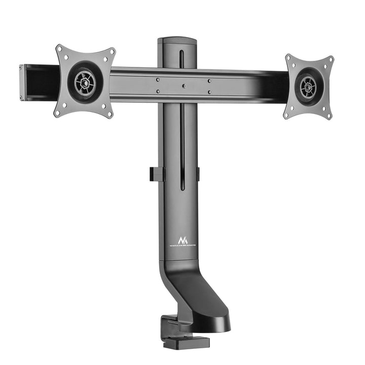 Maclean Brackets MC-854 Suporte de mesa de tela dupla com gerenciamento de cabos