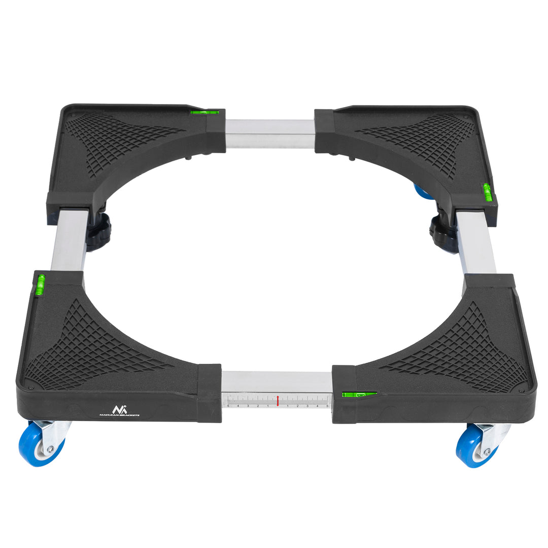Base de piso para máquina de lavar com peso máximo suportado até 250 kg Largura ajustável 500-700 mm 4 rodas de borracha 4 pés niveladores