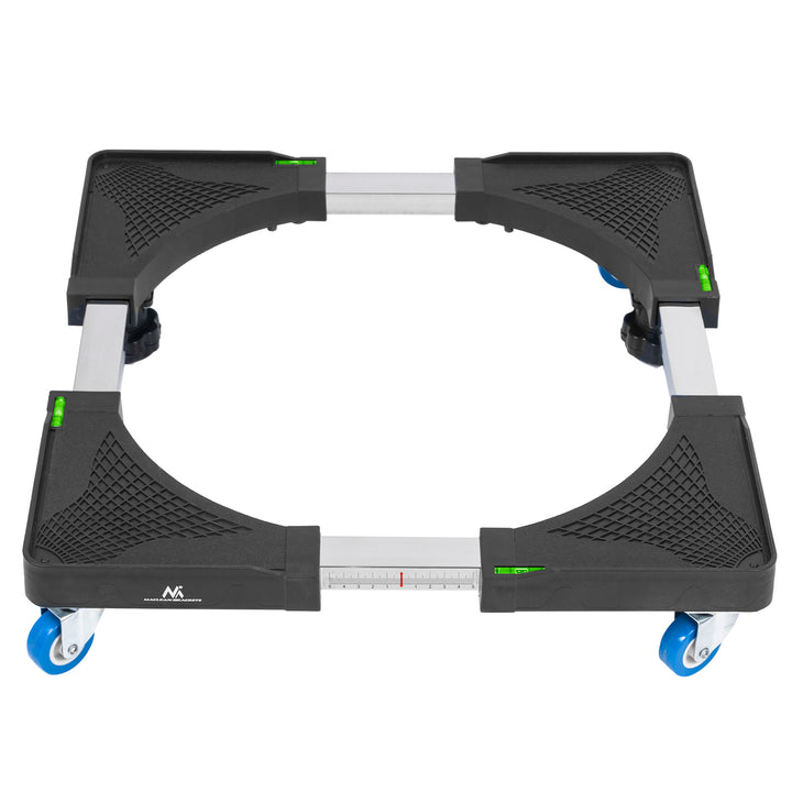 Base de piso para máquina de lavar com peso máximo suportado até 250 kg Largura ajustável 500-700 mm 4 rodas de borracha 4 pés niveladores