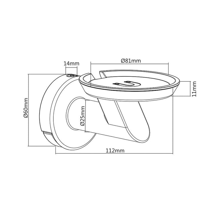 Suporte de parede para alto-falante inteligente Google Home, base magnética, hardware de montagem incluído