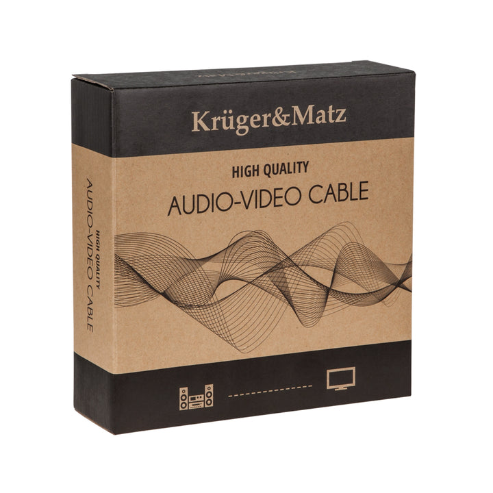Cabo de alto-falante Kruger &amp; Matz 3,0 m (plugues banana)