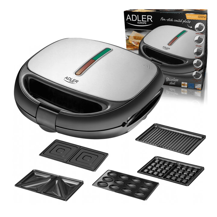 Tostadora multifunción 1200W 5 funciones Adler AD 3040