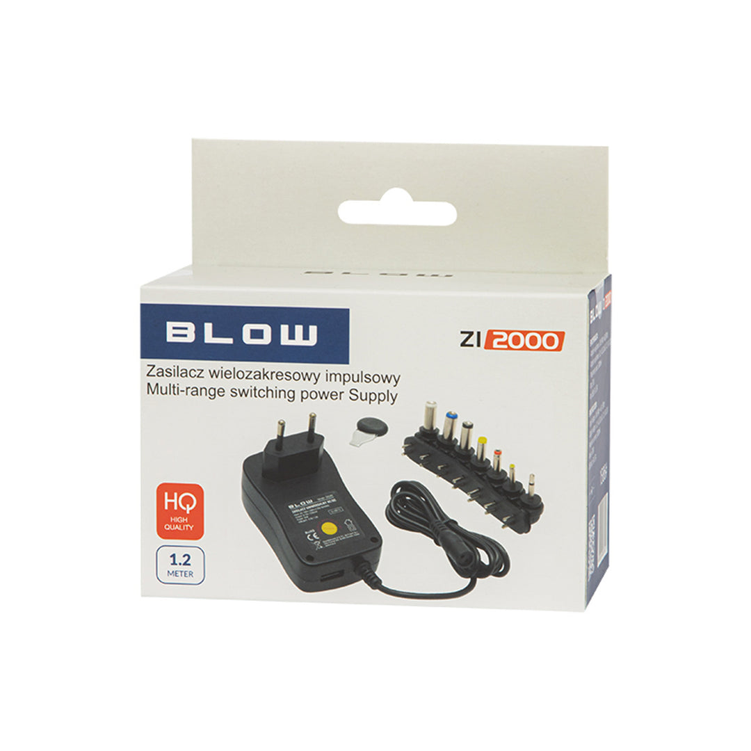 Fonte de alimentação chaveada 3-12V 2A 30W ZI2000 Blow