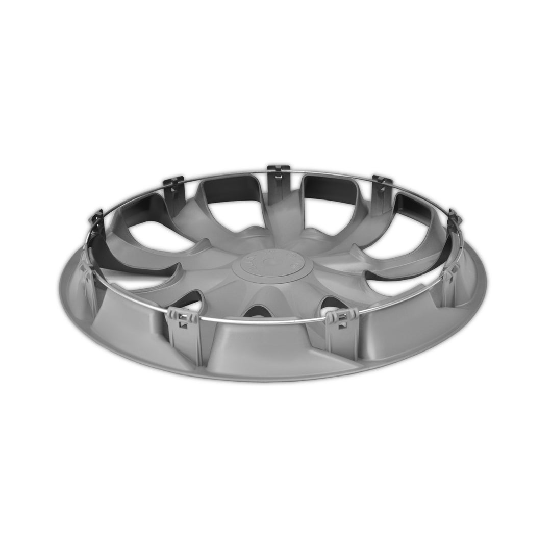 Calotas prateadas revestidas com verniz protetor 17 polegadas NRM QUAD SILVER 17