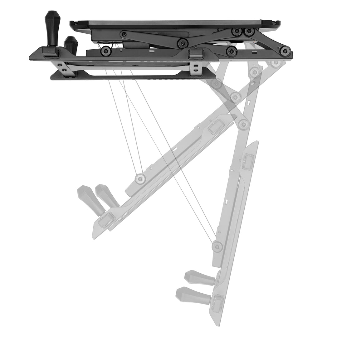 Suporte elétrico para TV de teto Maclean MC-880 com controle remoto para paredes inclinadas 32-70 "Max 35kg Max VESA 600x411