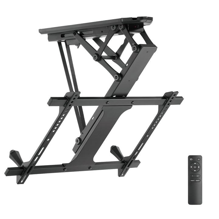 Suporte elétrico para TV de teto Maclean MC-880 com controle remoto para paredes inclinadas 32-70 "Max 35kg Max VESA 600x411