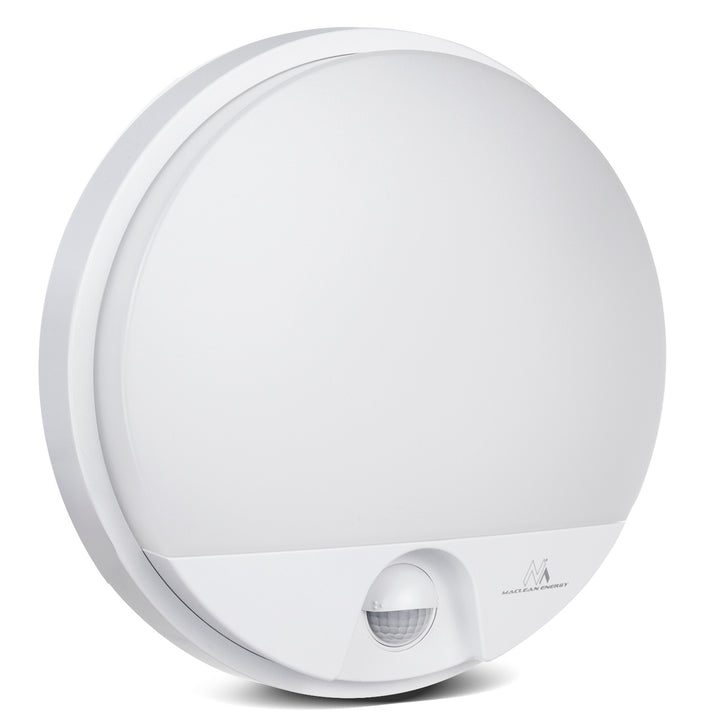 Lámpara LED con sensor de movimiento infrarrojo MCE291 W 1100lm 15W IP54 Maclean Energy blanco