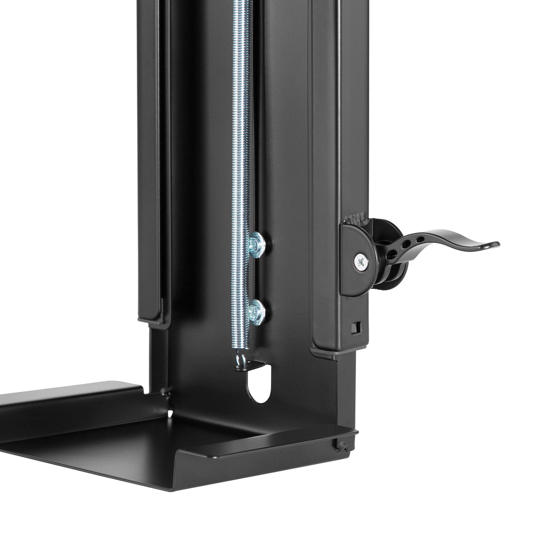 Suporte de montagem vertical para computador sob a mesa ajustável máx. 10kg Maclean MC-885 B preto