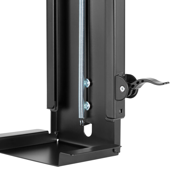 Suporte de montagem vertical para computador sob a mesa ajustável máx. 10kg Maclean MC-885 B preto