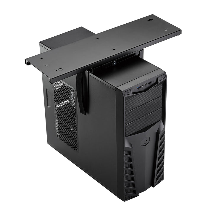 Suporte de montagem vertical para computador sob a mesa ajustável máx. 10kg Maclean MC-885 B preto