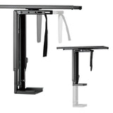 Suporte de montagem vertical para computador sob a mesa ajustável máx. 10kg Maclean MC-885 B preto