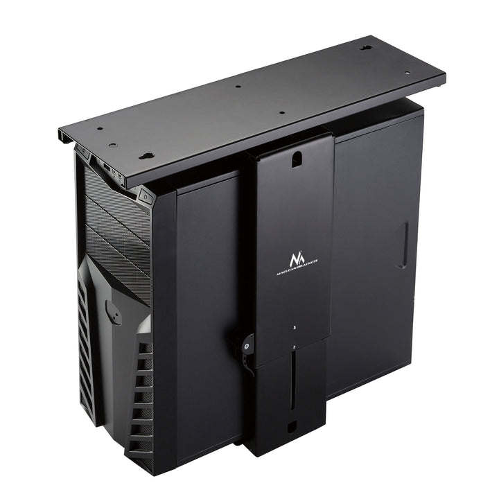 Suporte de montagem vertical para computador sob a mesa ajustável máx. 10kg Maclean MC-885 B preto