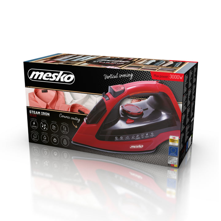Ferro a vapor multifuncional com potência de 3000 W Mesko MS 5031