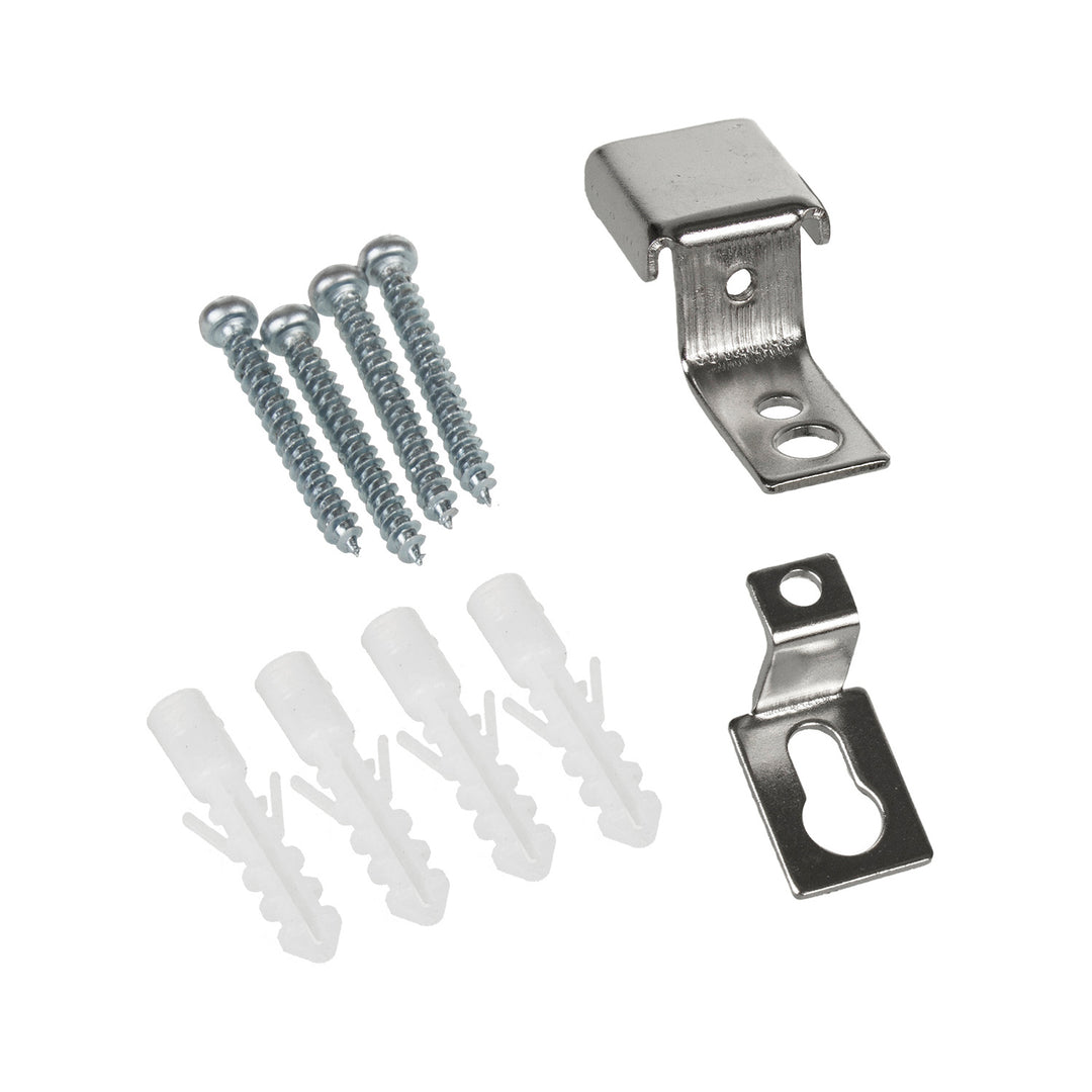 Suporte de montagem para painéis de LED 595x595mm e 1195x295mm no teto/teto em forma de Z (4pcs macho, 4pcs fêmea, 8pcs parafusos) Aço manganês MCE546