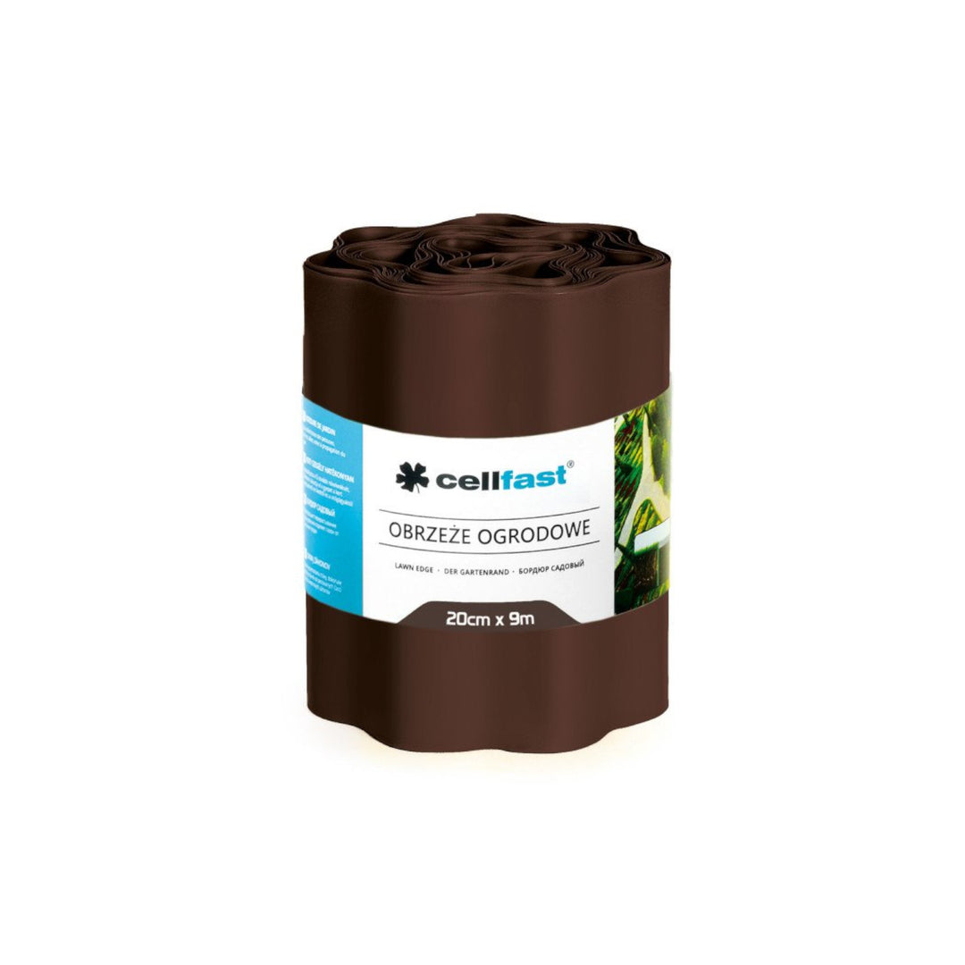 Borde de jardín 20cm x 9m Cellfast marrón