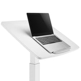 Mesa para laptop ajustável em altura com rodas Mesa de pé Elevador a gás Altura ajustável até um máximo de 113 cm 30 graus Inclinável Carregável até 8 kg