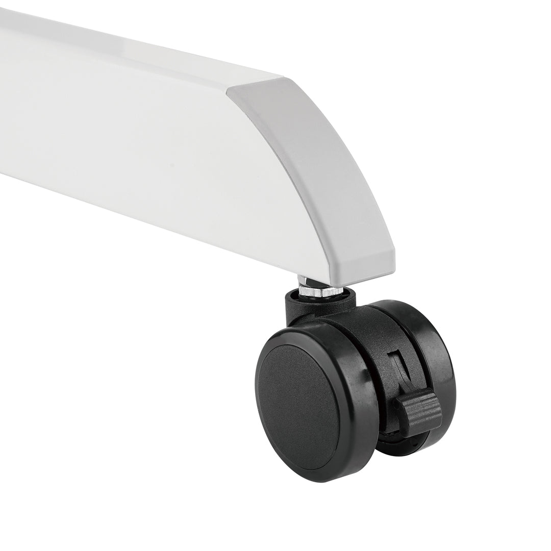 Mesa para ordenador portátil de altura regulable con ruedas Mesa de bipedestación Elevación a gas Regulable en altura hasta un máximo de 113 cm 30 grados Inclinable Cargable hasta 8 kg