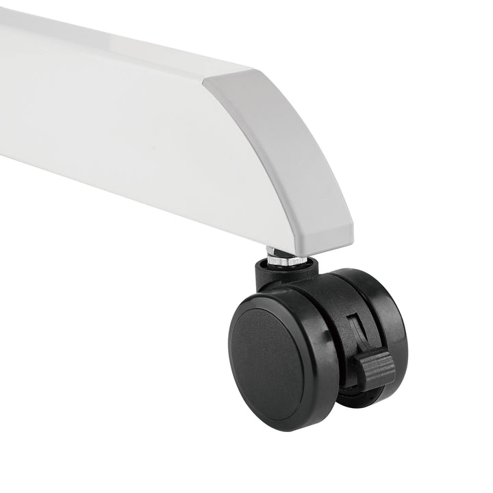 Mesa para ordenador portátil de altura regulable con ruedas Mesa de bipedestación Elevación a gas Regulable en altura hasta un máximo de 113 cm 30 grados Inclinable Cargable hasta 8 kg