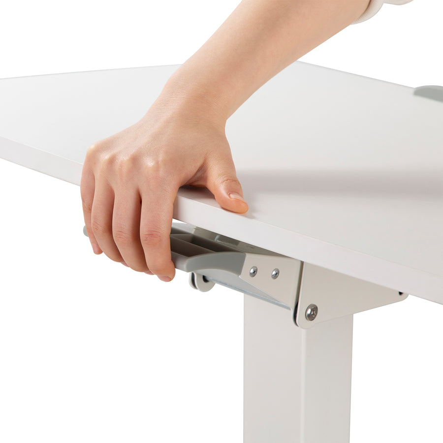 Mesa para laptop ajustável em altura com rodas Mesa de pé Elevador a gás Altura ajustável até um máximo de 113 cm 30 graus Inclinável Carregável até 8 kg