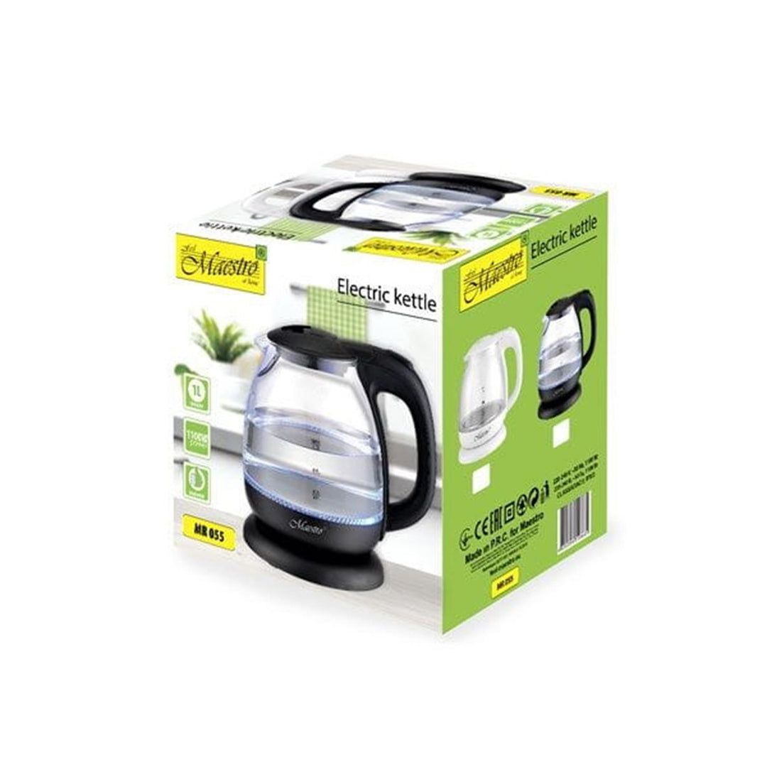 Hervidor eléctrico de vidrio Maestro MR055 1L - negro