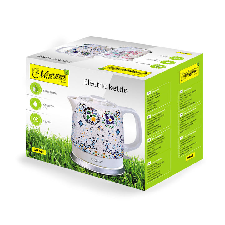 Hervidor eléctrico de cerámica 1,5L Maestro MR068 1500W