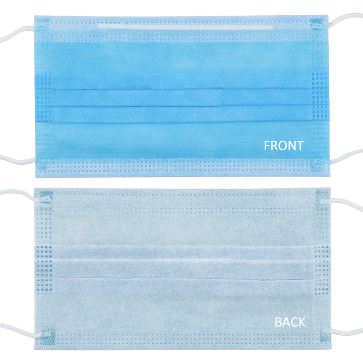 Máscaras médicas set de 10 piezas en color azul CE EN 14683: 2019 Promedix PR-280 BFE> 98%