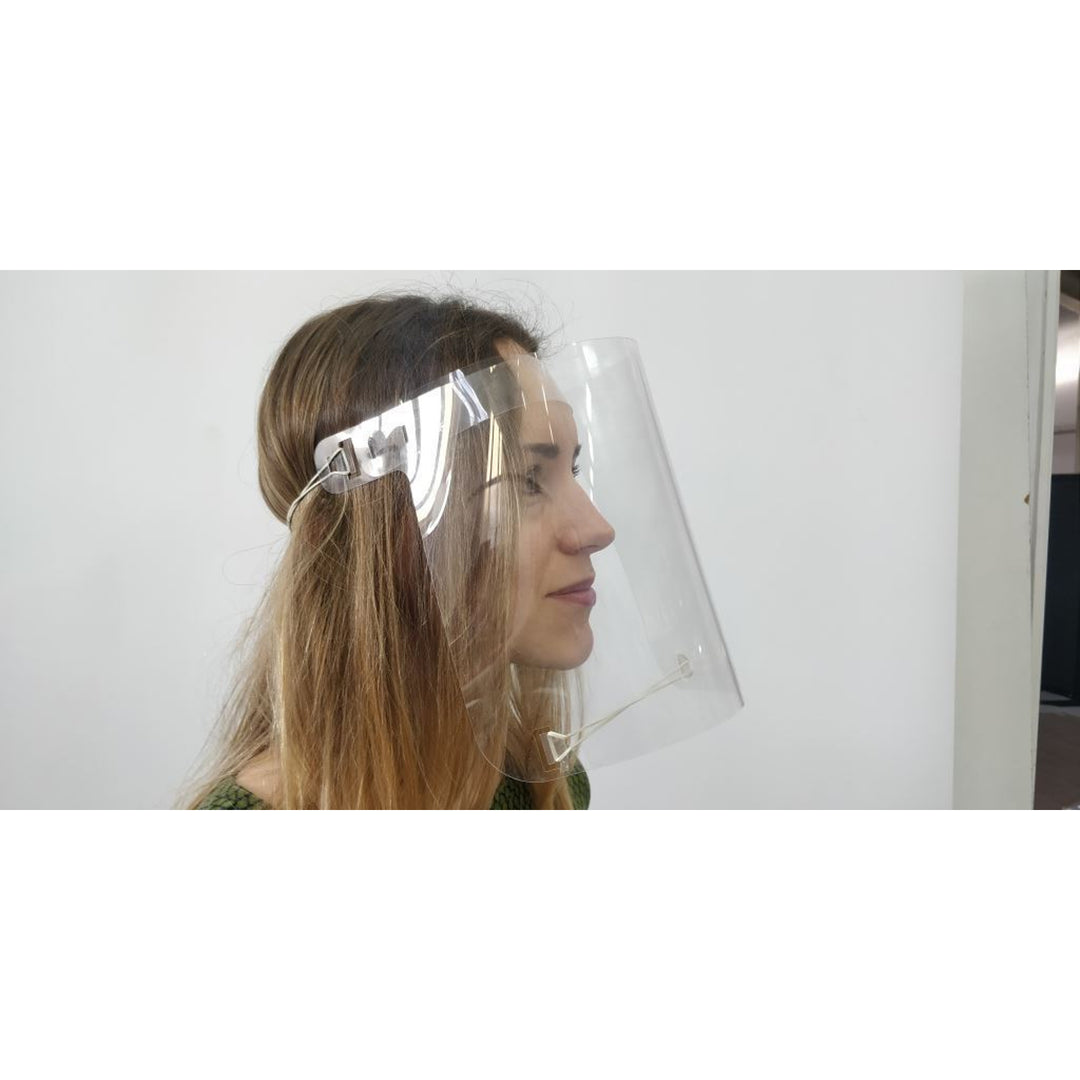 Escudo facial para capacete com alça ajustável, máscara protetora