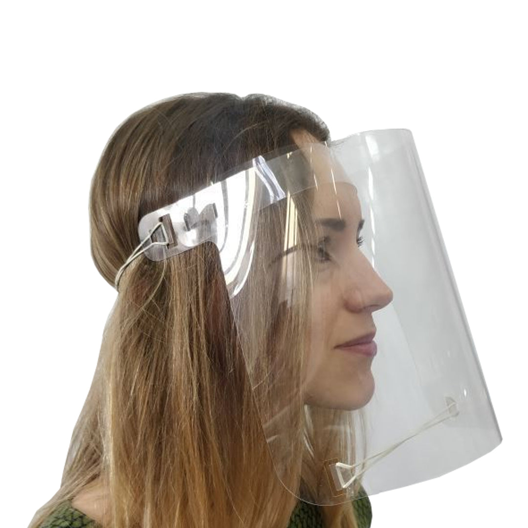 Escudo facial para capacete com alça ajustável, máscara protetora