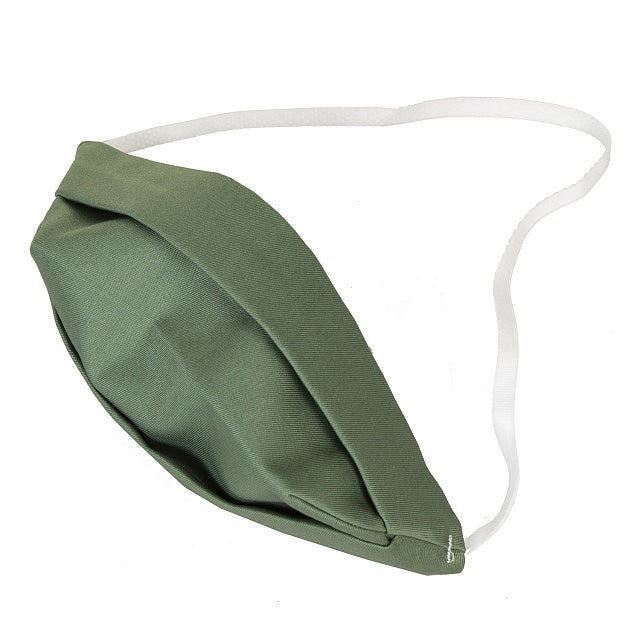 Máscara de adulto, dupla face, máscara de algodão verde