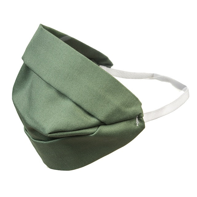 Máscara de adulto, dupla face, máscara de algodão verde