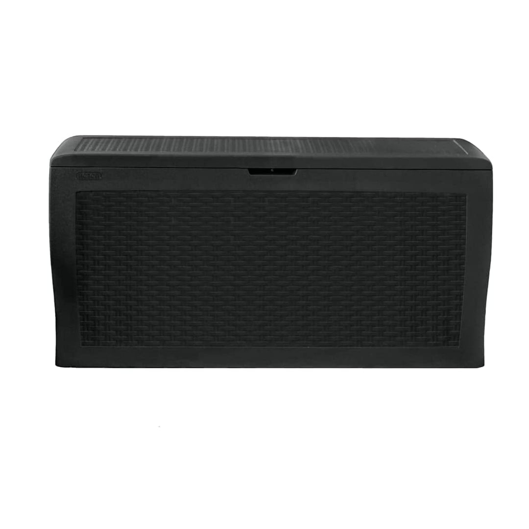 Keter Samoa Caixa de jardim em rattan 270L antracite Keter