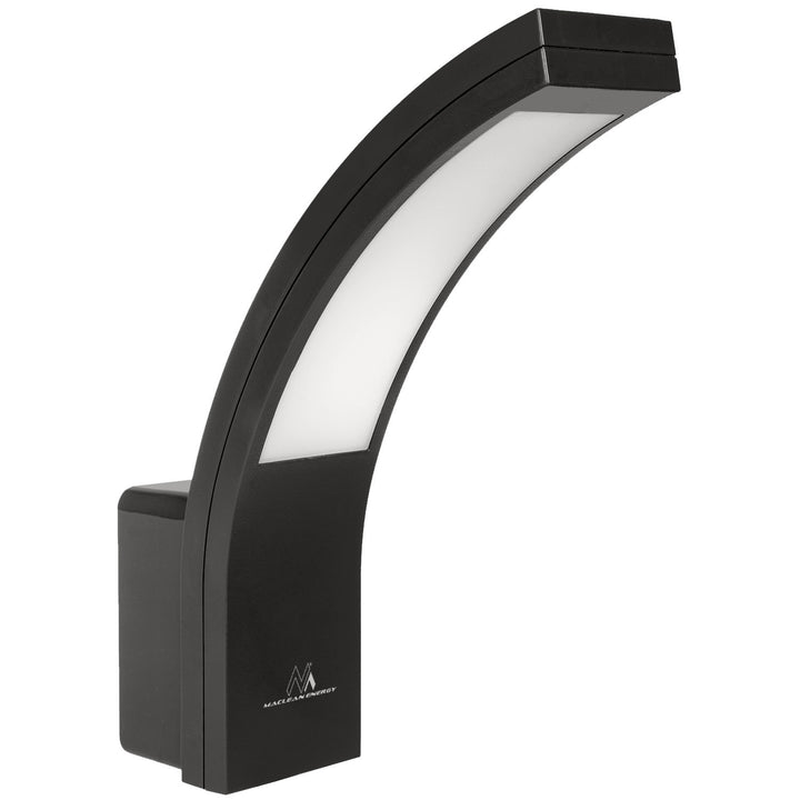 Candeeiro de fachada LED MCE343 B 800lm 10W IP54 Maclean Energy preto, branco natural (4000K)
