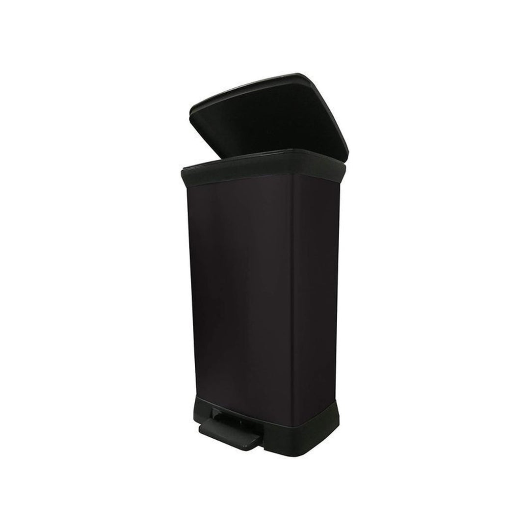CURVER DECO BIN Lixeira metálica com pedal 50L - preta