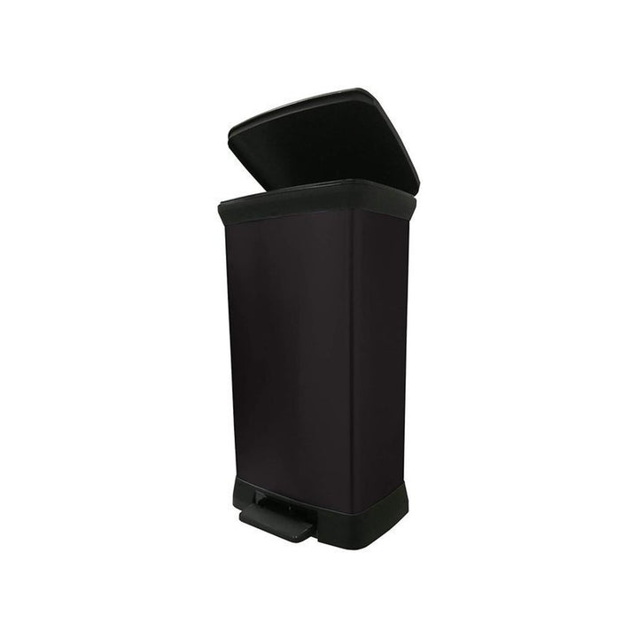 CURVER DECO BIN Lixeira metálica com pedal 50L - preta