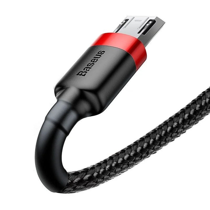 Cable USB/MicroUSB 2,0m QC3.0 2,4A (CAMKLF-C91) en nylon trenzado