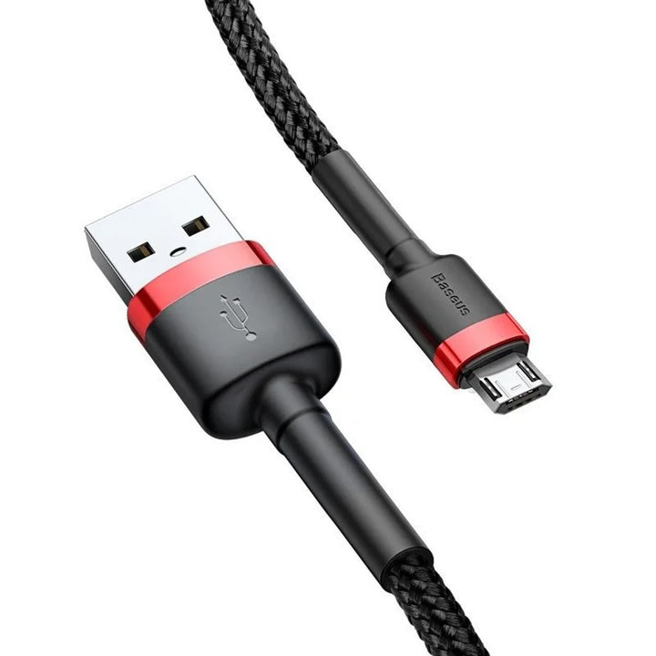 Cable USB/MicroUSB 2,0m QC3.0 2,4A (CAMKLF-C91) en nylon trenzado
