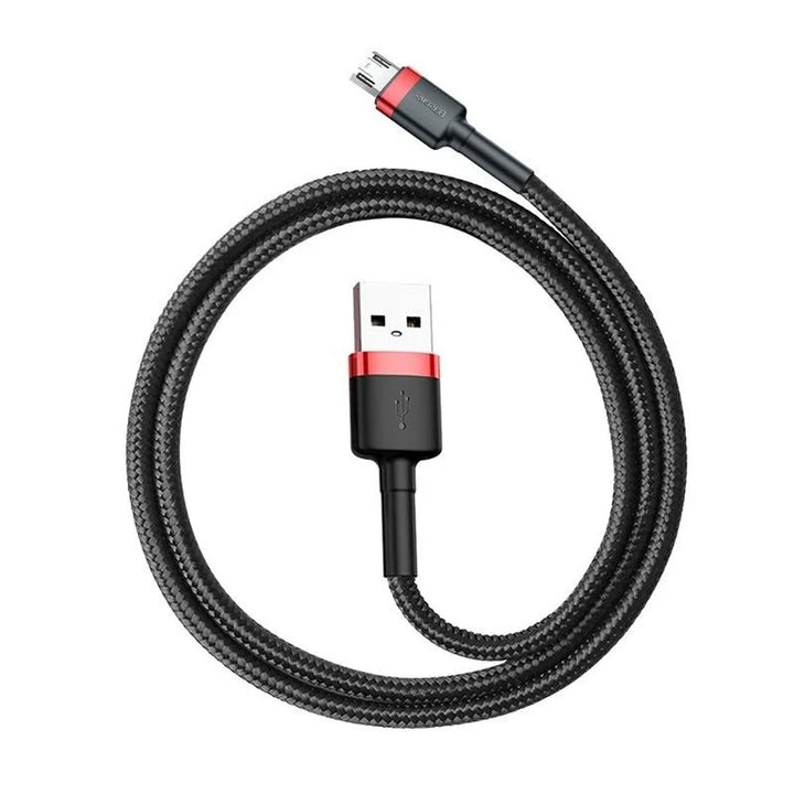 Cable USB/MicroUSB 2,0m QC3.0 2,4A (CAMKLF-C91) en nylon trenzado