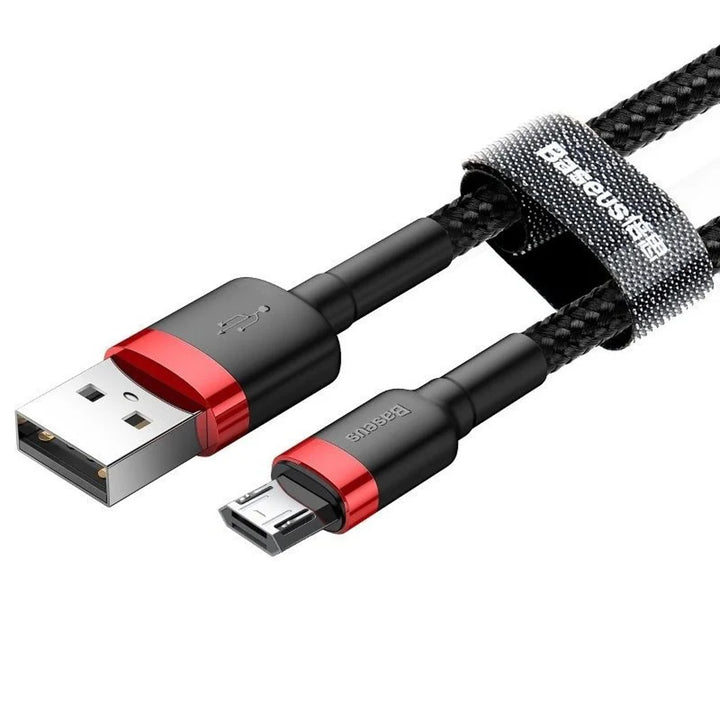 Cable USB/MicroUSB 2,0m QC3.0 2,4A (CAMKLF-C91) en nylon trenzado