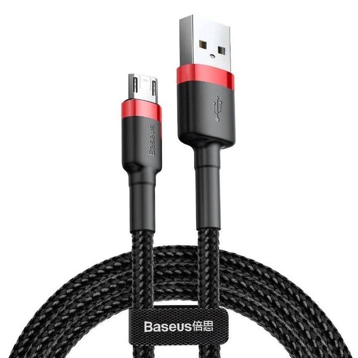 Cable USB/MicroUSB 2,0m QC3.0 2,4A (CAMKLF-C91) en nylon trenzado