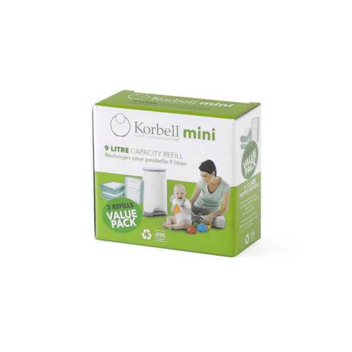 Saco de recarga Cesto de recarga Korbell 9L 3 peças para 450 fraldas