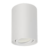 Spot de teto ajustável com casquilho GU10 para lâmpadas LED e halógenas até 40W para montagem saliente, branco, 80x115mm, alumínio MCE422 W