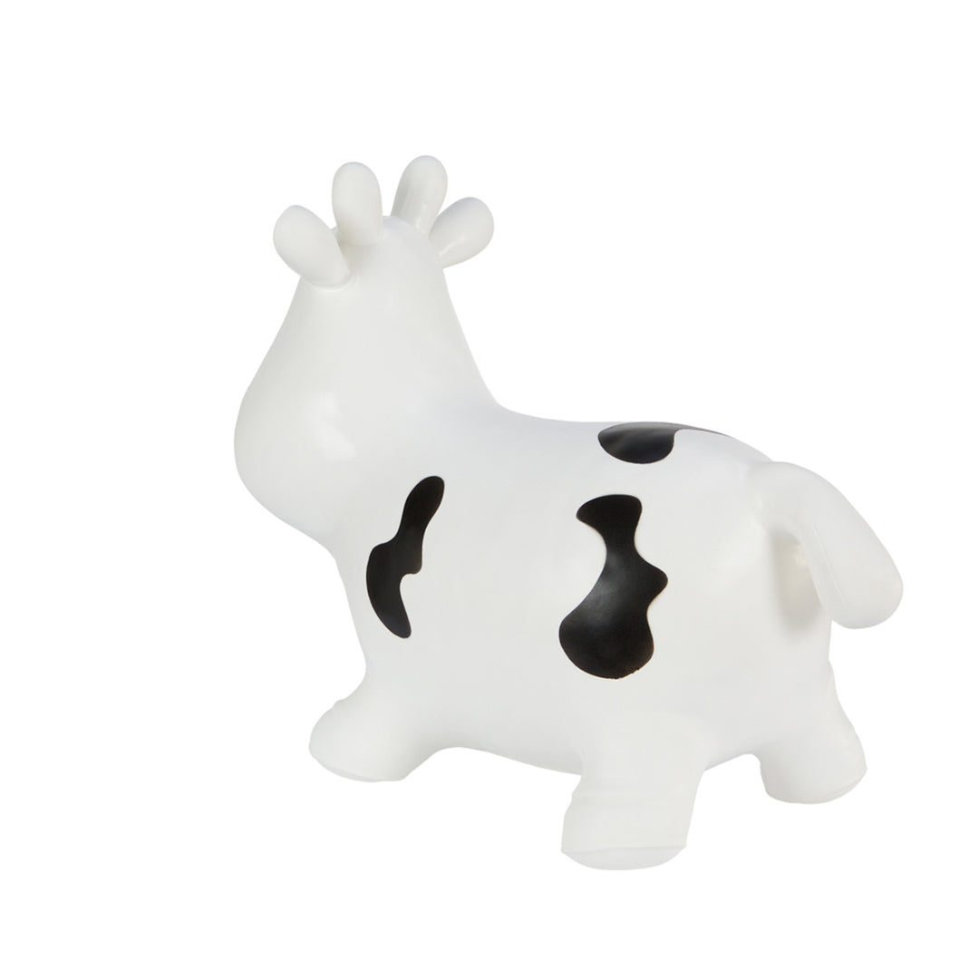Jumper de borracha de vaca branca enorme e exclusivo, diversão de salto com bomba de ar Hoppimals