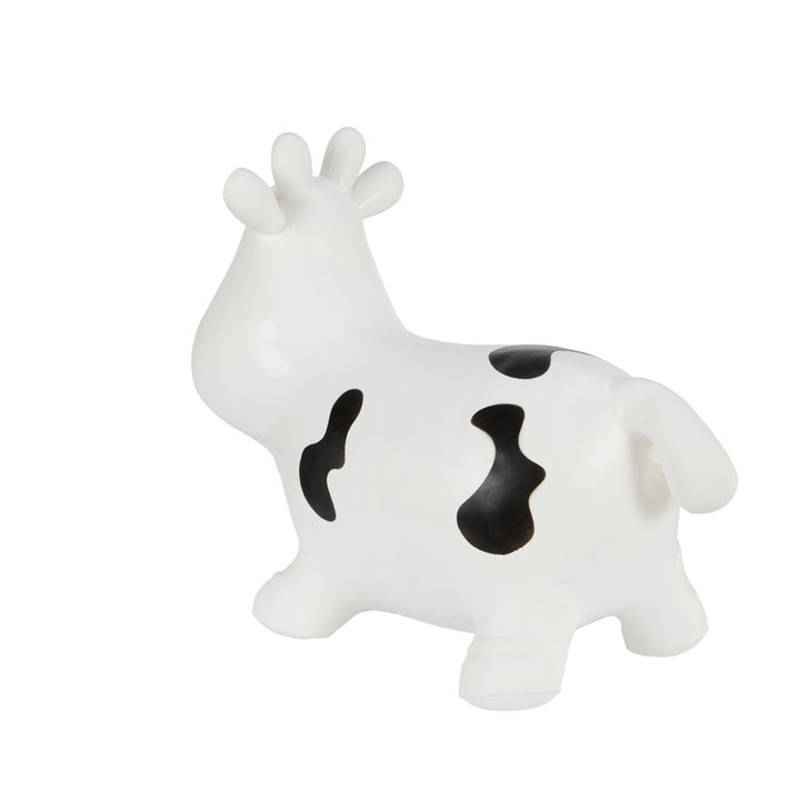 Jumper de borracha de vaca branca enorme e exclusivo, diversão de salto com bomba de ar Hoppimals