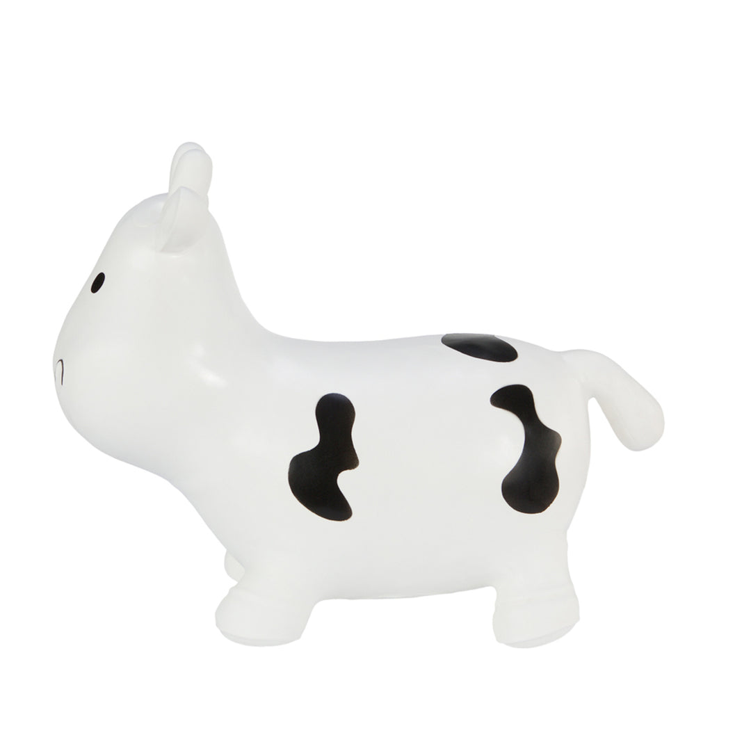 Jumper de borracha de vaca branca enorme e exclusivo, diversão de salto com bomba de ar Hoppimals